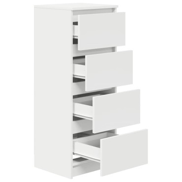 vidaXL Ντουλάπι Λευκό 37,5x35x99cm από Επεξεργασμένο Ξύλο 1 τεμ.