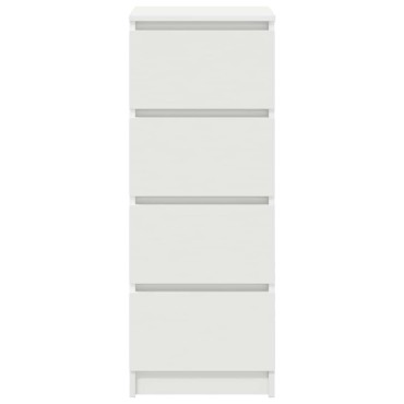 vidaXL Ντουλάπι Λευκό 37,5x35x99cm από Επεξεργασμένο Ξύλο 1 τεμ.