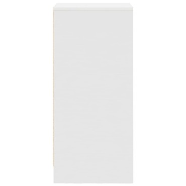 vidaXL Ντουλάπι Λευκό 37,5x35x99cm από Επεξεργασμένο Ξύλο 1 τεμ.