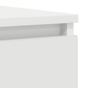 vidaXL Ντουλάπι Λευκό 37,5x35x99cm από Επεξεργασμένο Ξύλο 1 τεμ.