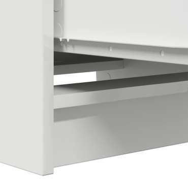 vidaXL Ντουλάπι Λευκό 37,5x35x99cm από Επεξεργασμένο Ξύλο 1 τεμ.