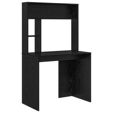 vidaXL Γραφείο Μαύρη Οξυά Επεξεργασμένο Ξύλο 91x50x149 εκ 1 τεμ.
