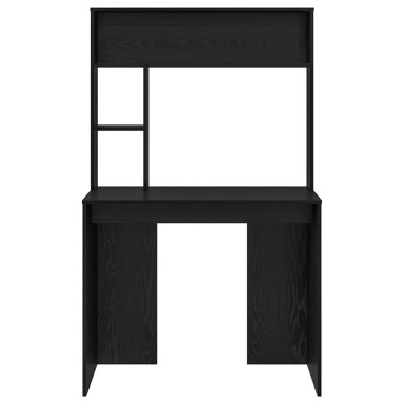 vidaXL Γραφείο Μαύρη Οξυά Επεξεργασμένο Ξύλο 91x50x149 εκ 1 τεμ.