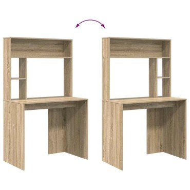 vidaXL Γραφείο Δρύς Sonoma Επεξεργασμένο Ξύλο 91x50x149 εκ 1 τεμ.