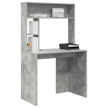 vidaXL Γραφείο Σκυρόδεμα Γκρι 91x50x149cm Επεξεργασμένο Ξύλο 1 τεμ.