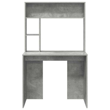 vidaXL Γραφείο Σκυρόδεμα Γκρι 91x50x149cm Επεξεργασμένο Ξύλο 1 τεμ.