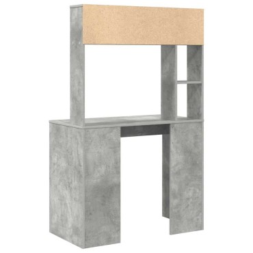 vidaXL Γραφείο Σκυρόδεμα Γκρι 91x50x149cm Επεξεργασμένο Ξύλο 1 τεμ.