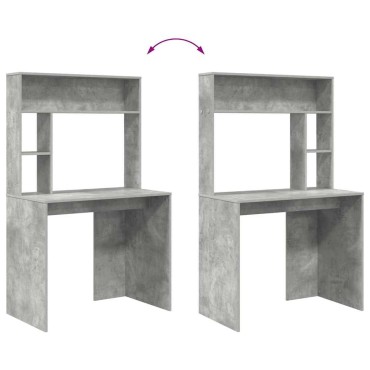 vidaXL Γραφείο Σκυρόδεμα Γκρι 91x50x149cm Επεξεργασμένο Ξύλο 1 τεμ.