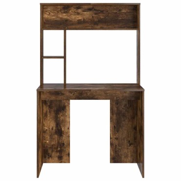 vidaXL Γραφείο Καπνιστό Δρύς 91x50x149cm Επεξεργασμένο Ξύλο 1 τεμ.
