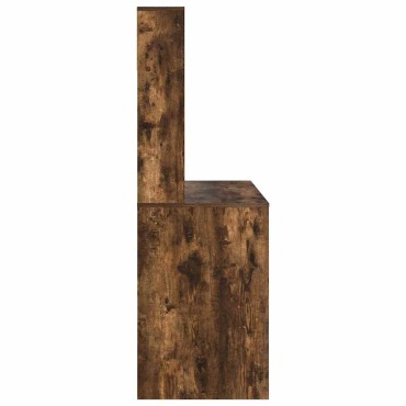 vidaXL Γραφείο Καπνιστό Δρύς 91x50x149cm Επεξεργασμένο Ξύλο 1 τεμ.
