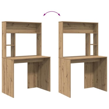 vidaXL Γραφείο Artisan Oak Επεξεργασμένο Ξύλο 91x50x149 εκ 1 τεμ.