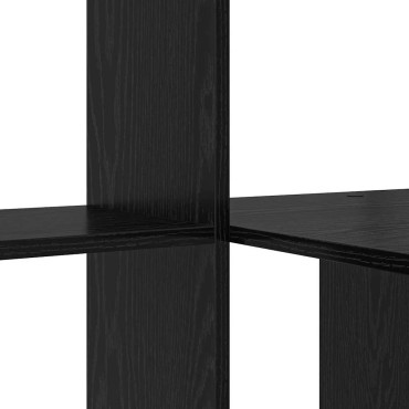 vidaXL Γραφείο Μαύρη Οξυά Επεξεργασμένο Ξύλο 131,5x50x106,5cm 1 τεμ.