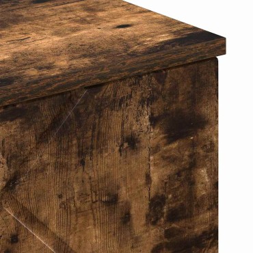 vidaXL Ντουλάπι Μπάνιου Καπνιστό Δρύς 30x31,5x61 εκ 1 τεμ.