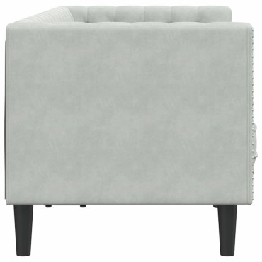 vidaXL Καναπές Ανοιχτό γκρι 174x74,5x70,5cm Βελούδο