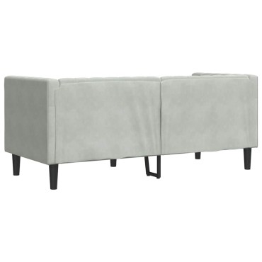 vidaXL Καναπές Ανοιχτό γκρι 174x74,5x70,5cm Βελούδο