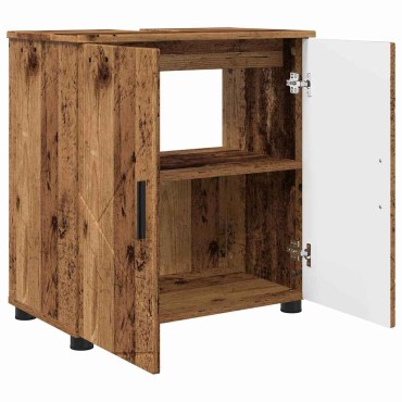 vidaXL Ντουλάπι Μπάνιου Παλιό Ξύλο 61x35x64cm 1 τεμ.