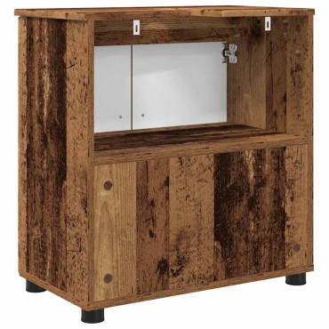 vidaXL Ντουλάπι Μπάνιου Παλιό Ξύλο 61x35x64cm 1 τεμ.
