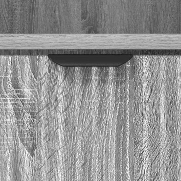vidaXL Ντουλάπι Μπάνιου Γκρίζο Σονομα 31,5x33x190cm 1 τεμ.