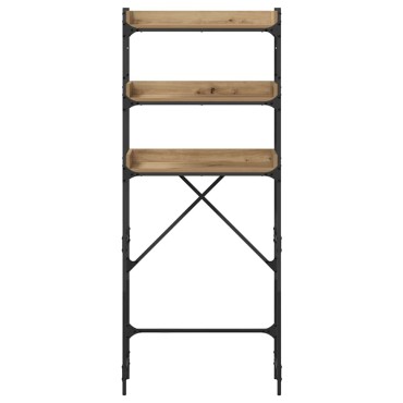 vidaXL Ράφια πλυντηρίου ρούχων με ράφι Artisan Oak 67 x 25 x 163 εκ.