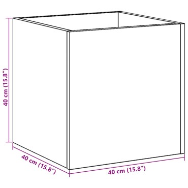 vidaXL Κουτί γλάστρας Artisan Oak 40x40x40 cm Κατασκευασμένο ξύλο
