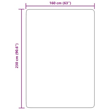 vidaXL Χαλί Shaggy με Ψηλό Πέλος NAVARRA Ναυτικό 160x230cm