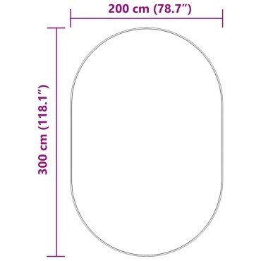 vidaXL Χαλί Shaggy με Ψηλό Πέλος NAVARRA Μαύρο 300x200cm πολυεστέρας