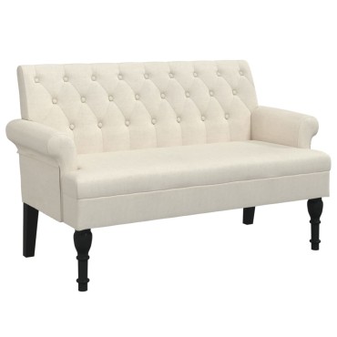 vidaXL Παγκάκι με Πλάτη 120x62x75,5cm Λινό