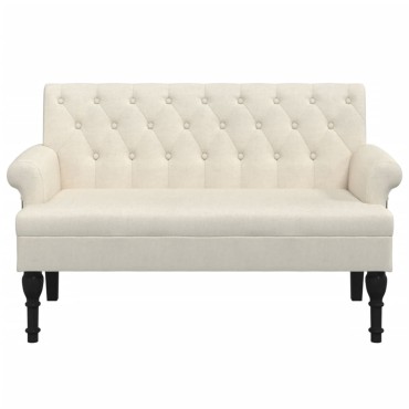 vidaXL Παγκάκι με Πλάτη 120x62x75,5cm Λινό