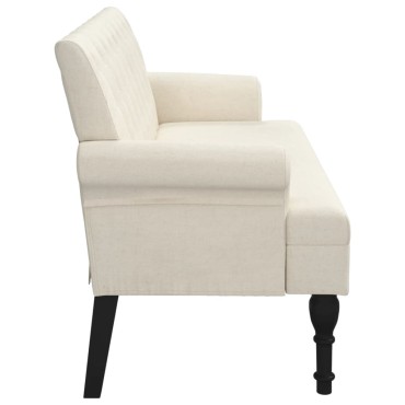 vidaXL Παγκάκι με Πλάτη 120x62x75,5cm Λινό
