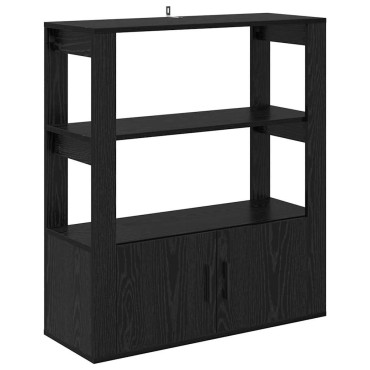 vidaXL Πλαϊνό γραφείο Μαύρη δρυς 30x80x90cm Επεξεργασμένο Ξύλο 1 τεμ.
