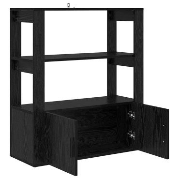 vidaXL Πλαϊνό γραφείο Μαύρη δρυς 30x80x90cm Επεξεργασμένο Ξύλο 1 τεμ.