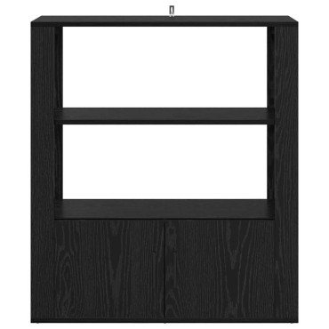 vidaXL Πλαϊνό γραφείο Μαύρη δρυς 30x80x90cm Επεξεργασμένο Ξύλο 1 τεμ.