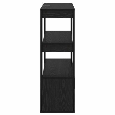 vidaXL Πλαϊνό γραφείο Μαύρη δρυς 30x80x90cm Επεξεργασμένο Ξύλο 1 τεμ.