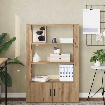 vidaXL Πλαϊνό γραφείο artisan δρυς 30x80x119.5 εκ 1 τεμ.