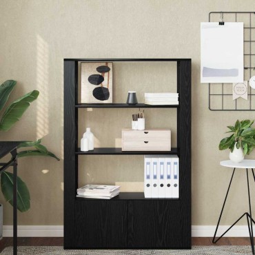vidaXL Πλαϊνό γραφείο Μαύρη δρυς 30x80x119.5cm Επεξεργασμένο Ξύλο 1 τεμ.