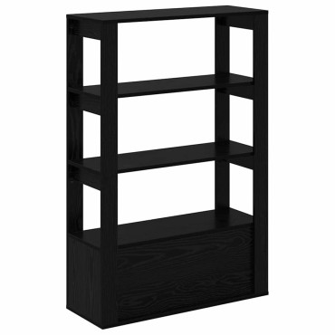 vidaXL Πλαϊνό γραφείο Μαύρη δρυς 30x80x119.5cm Επεξεργασμένο Ξύλο 1 τεμ.
