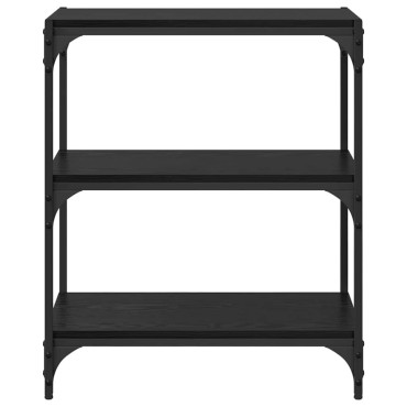 vidaXL Βιβλιοθήκη Μαύρη δρυς 60x33x70,5cm 1 τεμ.
