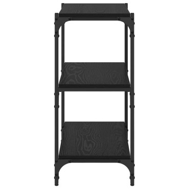vidaXL Βιβλιοθήκη Μαύρη δρυς 60x33x70,5cm 1 τεμ.