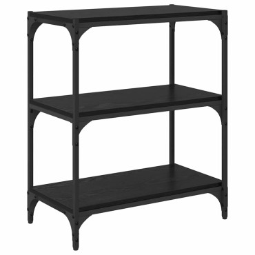 vidaXL Βιβλιοθήκη Μαύρη δρυς 60x33x70,5cm 1 τεμ.