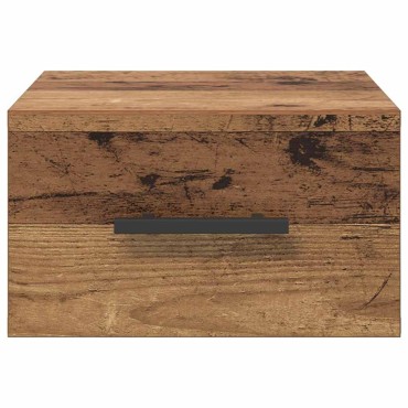 vidaXL Κομοδίνο 35x35x20cm Επεξεργασμένο Ξύλο Παλαιό ξύλο 1 τεμ.