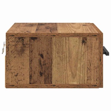 vidaXL Κομοδίνο 35x35x20cm Επεξεργασμένο Ξύλο Παλαιό ξύλο 1 τεμ.
