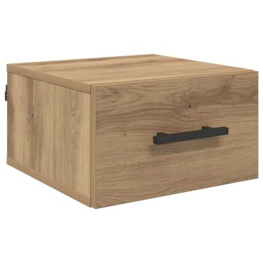 vidaXL Κομοδίνο 35x35x20cm Επεξεργασμένο Ξύλο artisan δρυς 1 τεμ.