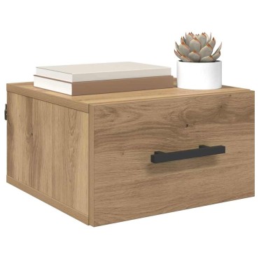 vidaXL Κομοδίνο 35x35x20cm Επεξεργασμένο Ξύλο artisan δρυς 1 τεμ.