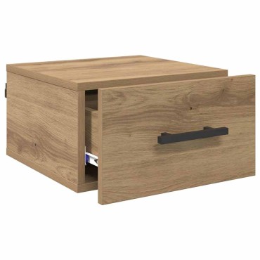 vidaXL Κομοδίνο 35x35x20cm Επεξεργασμένο Ξύλο artisan δρυς 1 τεμ.