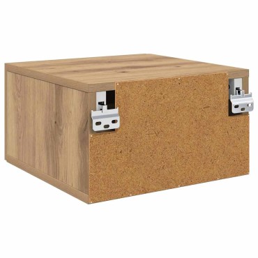 vidaXL Κομοδίνο 35x35x20cm Επεξεργασμένο Ξύλο artisan δρυς 1 τεμ.