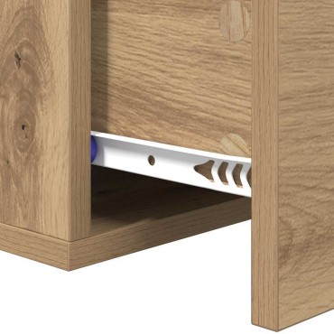 vidaXL Κομοδίνο 35x35x20cm Επεξεργασμένο Ξύλο artisan δρυς 1 τεμ.