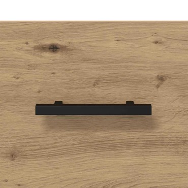 vidaXL Κομοδίνο 35x35x20cm Επεξεργασμένο Ξύλο artisan δρυς 1 τεμ.