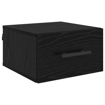 vidaXL Κομοδίνο 35x35x20cm Επεξεργασμένο Ξύλο Μαύρη δρυς 1 τεμ.