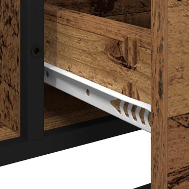 vidaXL Ντουλάπι Μπάνιου Παλιό Ξύλο 65x33x60cm Επεξεργασμένο Ξύλο