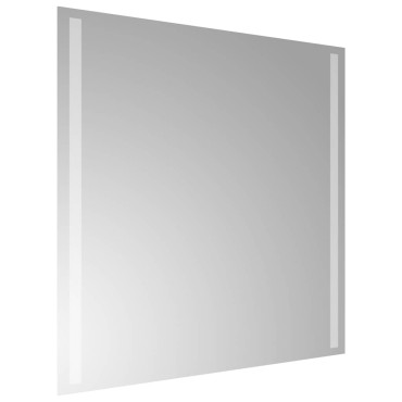 vidaXL Καθρέφτης Μπάνιου με LED 60x60 εκ.